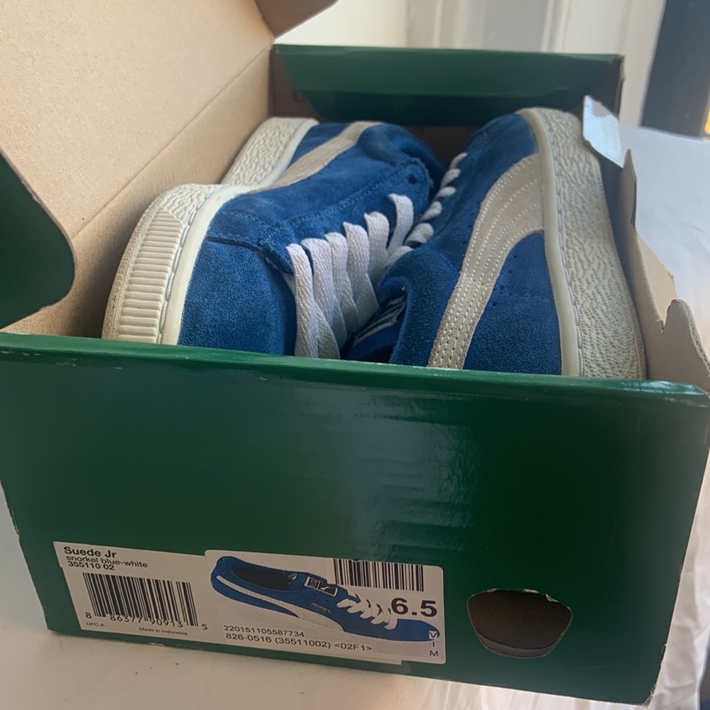 Puma Classic Suede Jr Snorkel blue/white - Picture 10 of 10